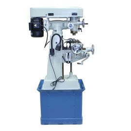 Baileigh VM-626-1 110V 1.5HP 9 Speed Vertical Turret Knee Mill R8 Spindle w/Stand, Work Light, & 1-Shot Lubricator