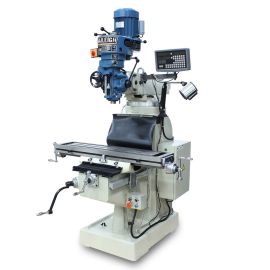 Baileigh VM-942E-1 220V 1Phase 3HP Vertical Mill, 9 Inch x 42 Inch Table, 8 Speed, Includes R8 Spindle, Coolant, Work Light, X&Y DRO