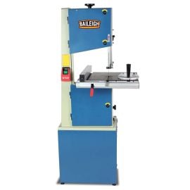 Baileigh WBS-12 3/4HP 110V 12 Inch Wood Working Vertical Bandsaw, Rip Fence, and Miter Gauge