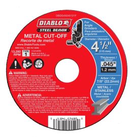 Freud DBDS45045101F Diablo 4-1/2 in. Type 1 Metal Cut-Off Disc