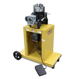 Baileigh WP-1800F Welding Positioner, 8 Inch 3-jaw chuck with 2-3/8 Inch Through Hole, Cart Mounted
