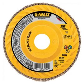 Dewalt DWA8282HCTR 4-1/2" Steel Trimmable Flap Disc Sr80 T27