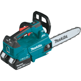 Makita XCU08PT 18V X2 (36V) LXT® Lithium-Ion Brushless Cordless 14 Inch Top Handle Chain Saw Kit, dual port charger (5.0Ah)