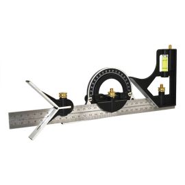 Big Horn 19571 12 Inch Combination Square Set Includes Protractor