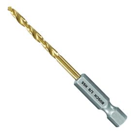 Bosch TI2135IM 1/8 Inch Impact Tough Titanium Drill Bits - 5 Pieces