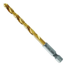 Bosch TI2140IM 13/64 Inch Impact Tough Titanium Drill Bits - 5 Pieces