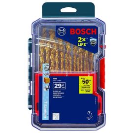 Bosch TI29 Titanium Metal Drill Bit Set - 29 Pieces