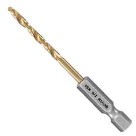 Bosch TI4135IM 1/8 Inch Impact Tough Titanium Drill Bits - 12 Pieces