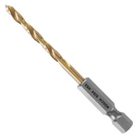 Bosch TI4136IM 9/64 Inch Impact Tough Titanium Drill Bits - 12 Pieces