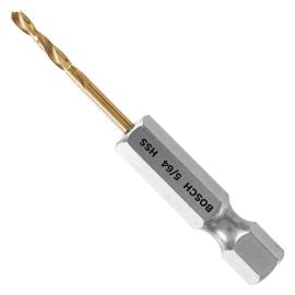 Bosch TI4132IM 5/64 Inch Impact Titanium Drill Bits - 12 Pieces