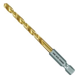 Bosch TI4139IM 3/16 Inch Impact Tough Titanium Drill Bits - 12 Pieces