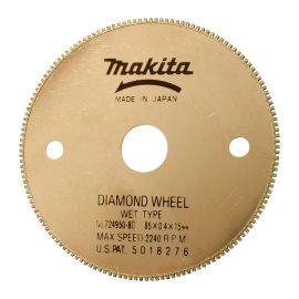 Makita 724950-8C 3-3/8 Diamond Blade, Tile/Glass