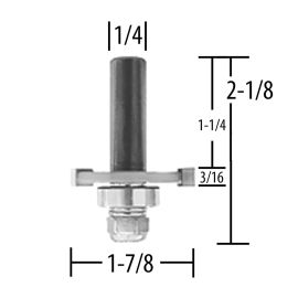 Makita 733126-5A Router Bit, 3/16 Slot Cutter, 3 Flute, 1/4 SH, C.T.