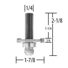 Makita 733126-6A Router Bit, 1/4 Slot Cutter, 3 Flute, 1/4 SH, C.T.