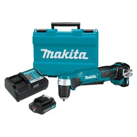 Makita AD04R1 12V max CXT® Lithium-Ion Cordless 3/8 Inch Right Angle Drill Kit, var. spd., L.E.D. Light, case (2.0Ah)