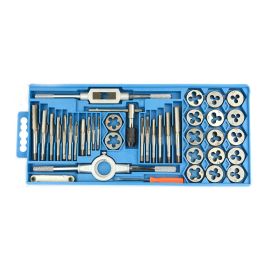 Big Horn 19264 40 Piece Carbon Steel Metric Tap and Die Set 