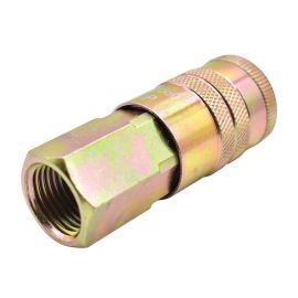 Interstate Pneumatics CH880 1/2 Inch Industrial Steel Coupler x 1/2 Inch Female NPT