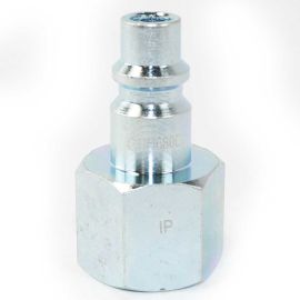 Interstate Pneumatics CPH680 3/8 Inch Industrial Steel Coupler Plug x 1/2 Inch Female NPT