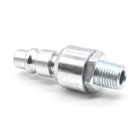 Interstate Pneumatics CPHS641 3/8 Inch Industrial Steel Swivel Plug x 1/4 Inch Male NPT
