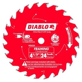 Freud D0424X Diablo 4-1/2 in. x 24T Framing Trim Saw Blade