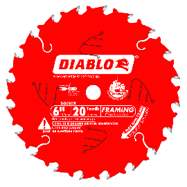 Freud D0620X Diablo 6 Inch 20 Tooth ATB Trim Saw Blade