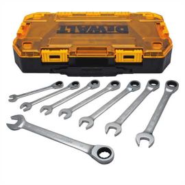 Dewalt DWMT74734 Tough Box 8pc Mm Rat. Combo. Wrench Set 