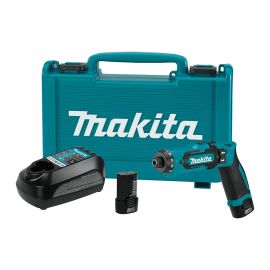 Makita DF012DSE 7.2V Lithium‑Ion Cordless 1/4 Inch Hex Driver‑Drill Kit with Auto‑Stop Clutch (DF010DSE)