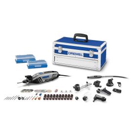 Dremel 4300-9/64 Rotary Tool Kit with Flex Shaft- 9 Attachments & 64 Accessories- Engraver, Router, Sander, and Polisher & 2500-01 Rotary Tool Multi-Vise