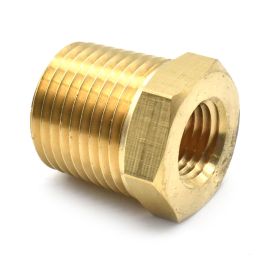 Interstate Pneumatics FB804 1/2 Inch NPT Male x 1/4 Inch NPT Female Brass Hex Bushing