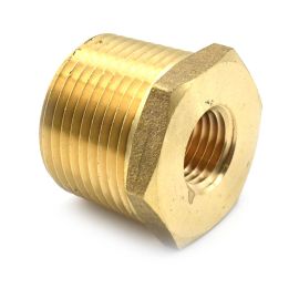 Interstate Pneumatics FB904 3/4 Inch NPT Male x 1/4 Inch NPT Female Brass Hex Bushing