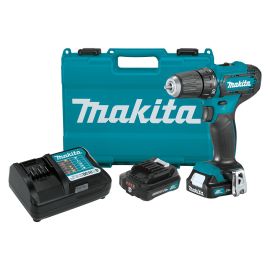 Makita FD09R1 12V max CXT® Lithium-Ion Cordless 3/8 Inch Driver-Drill Kit, 2-speed, var. spd., L.E.D. Light, case (2.0Ah) ( Replacement Of FD09Z )