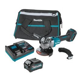 Makita GAG01M1 40V Max XGT Brushless Lithium-Ion 4-1/2 in./5 in. Cordless Cut-Off/Angle Grinder Kit with Electric Brake (4 Ah)
