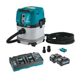 Makita GCV04PMUX 40V max XGT® Brushless Cordless 4 Gallon HEPA Filter Dry Dust Extractor Kit, AWS® (4.0Ah)