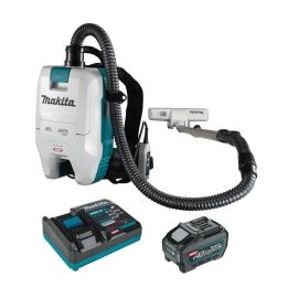 Makita GCV05T1X 40V max XGT Brushless Cordless 2 Quart HEPA Filter Backpack Dry Vacuum Kit, with one battery (5.0Ah)