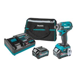 Makita GDT02D 40V max XGT Brushless Cordless 4-Speed Impact Driver Kit, bag (2.5Ah)