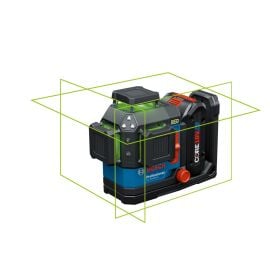 Bosch GLL330-80CGL 18V 360º Connected Green-Beam Three-Plane Leveling and Alignment Laser with (1) 4 Ah Battery