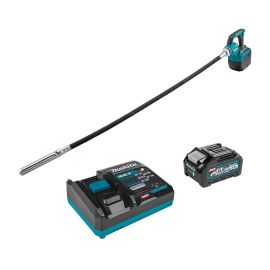 Makita GRV01M1 40V max XGT Brushless Cordless 5-1/2 Concrete Vibrator Kit with one battery (4.0Ah)