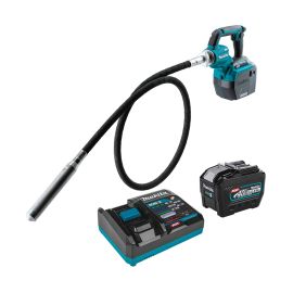 Makita GRV02L1 40V max XGT Brushless Cordless 8 feet Concrete Vibrator Kit, with one battery (8.0Ah)
