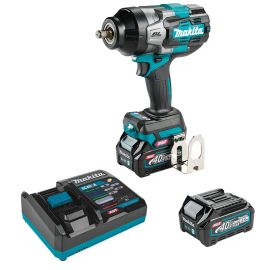 Makita GWT02D 40V max XGT Brushless Cordless 4-Speed High-Torque 1/2 Inch Sq. Drive Impact Wrench Kit w/ Friction Ring Anvil (2.5Ah)