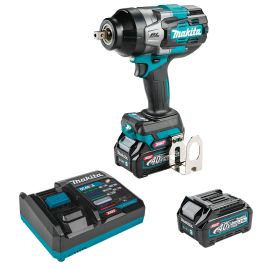 Makita GWT03D 40V max XGT Brushless Cordless 4 Speed High Torque 1/2 Inch Sq. Drive Impact Wrench Kit w/ Detent Anvil (2.5Ah)