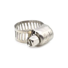 Interstate Pneumatics H580 1/4 Inch to 5/8 Inch Adjustable Stainless Steel Metal Band Radiator Hose Clamp