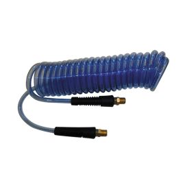 Interstate Pneumatics HR76-050 Clear Blue Polyurethane Recoil Hose 3/8 Inch x 50 feet