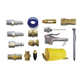 Interstate Pneumatics HRCBK 16 Piece Recoil Hose / Blow Gun / Fittings Kit
