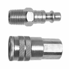 Interstate Pneumatics CKH4 1/4 Inch Industrial Coupler and Plug (CPH441 & CH440)