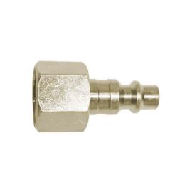 Interstate Pneumatics CPH460 1/4 Inch Industrial Steel Coupler Plug x 3/8 Inch Female NPT