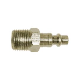 Interstate Pneumatics CPH461 1/4 Inch Industrial Steel Coupler Plug x 3/8 Inch Male NPT