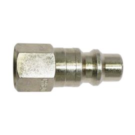 Interstate Pneumatics CPH640 3/8 Inch Industrial Steel Coupler Plug x 1/4 Inch Female NPT