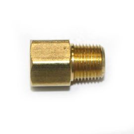 Interstate Pneumatics FB202 1/8 Inch NPT Male x 1/8 Inch NPT Female Brass Hex Adapter