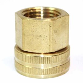 Interstate Pneumatics FGF008S 3/4 Inch GHT Female x 1/2 Inch Female NPT Water Hose Fitting - Swivel