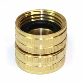 Interstate Pneumatics FGF00S 3/4 Inch GHT Female x 3/4 Inch GHT Female Water Hose Fitting - Swivel